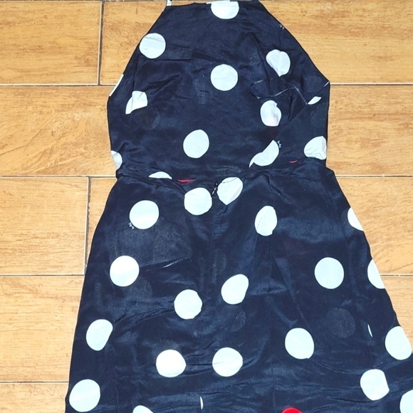 Réalisation Par Jeet Black White Red Polka Dot Backless Silk Dress Size S. . - Picture 10 of 16